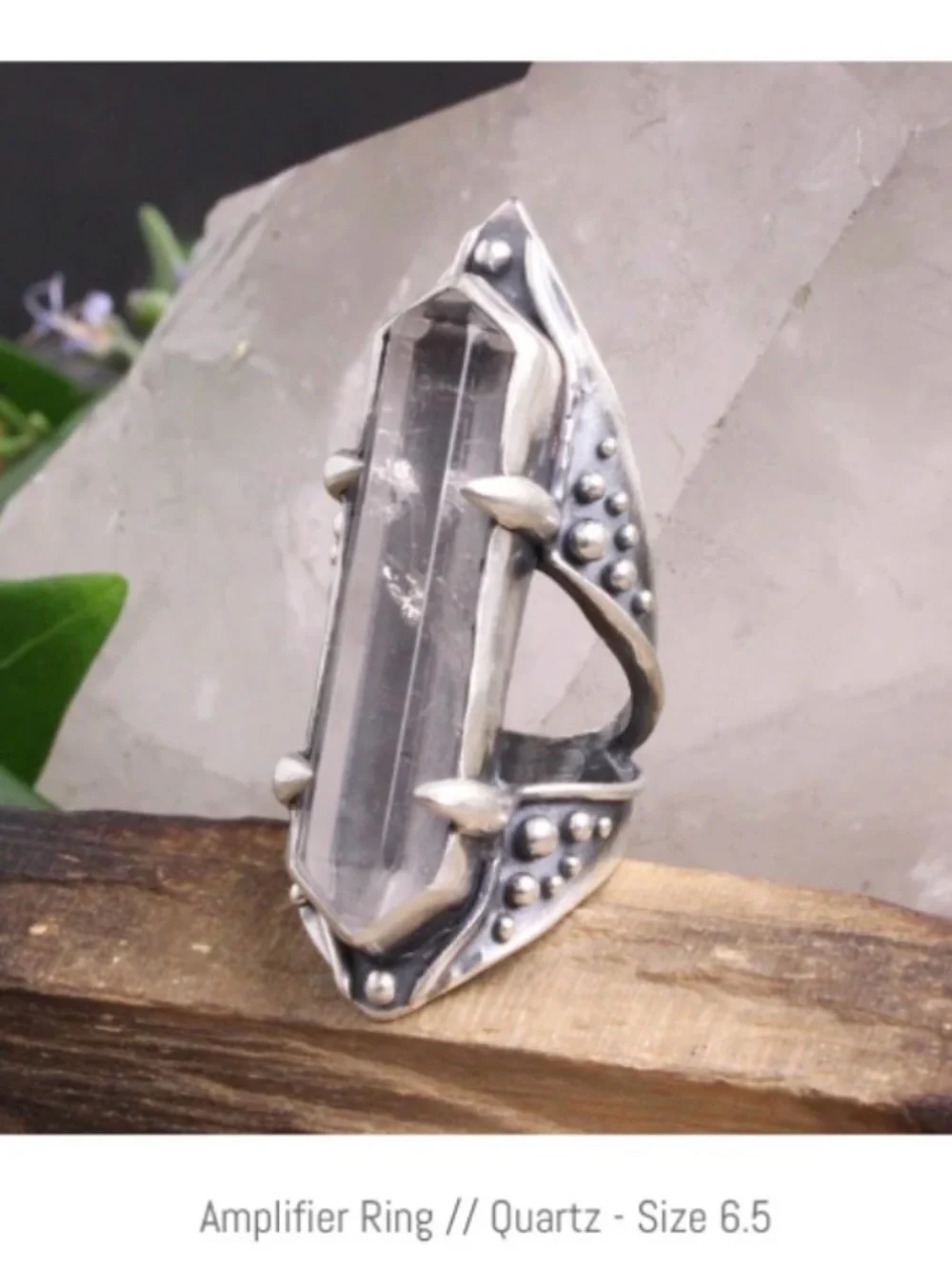 Acid Queen Jewelry Open Amplifier Ring, US 6.5 - Picture 3 of 16